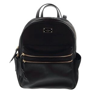 Kate Spade Black Backpack with Gold Accents
